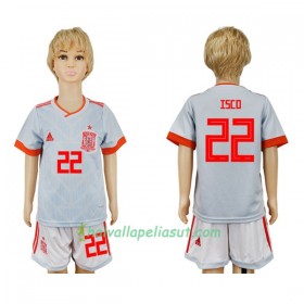 Jalkapallo Pelipaidat Espanja Isco 22 Lasten World Cup 2018 Vieraspaita